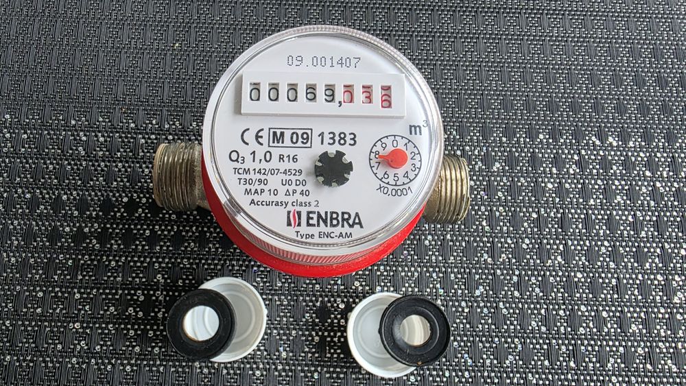 Wodomierz Licznik Wody Ciepłeǰ ENBRA