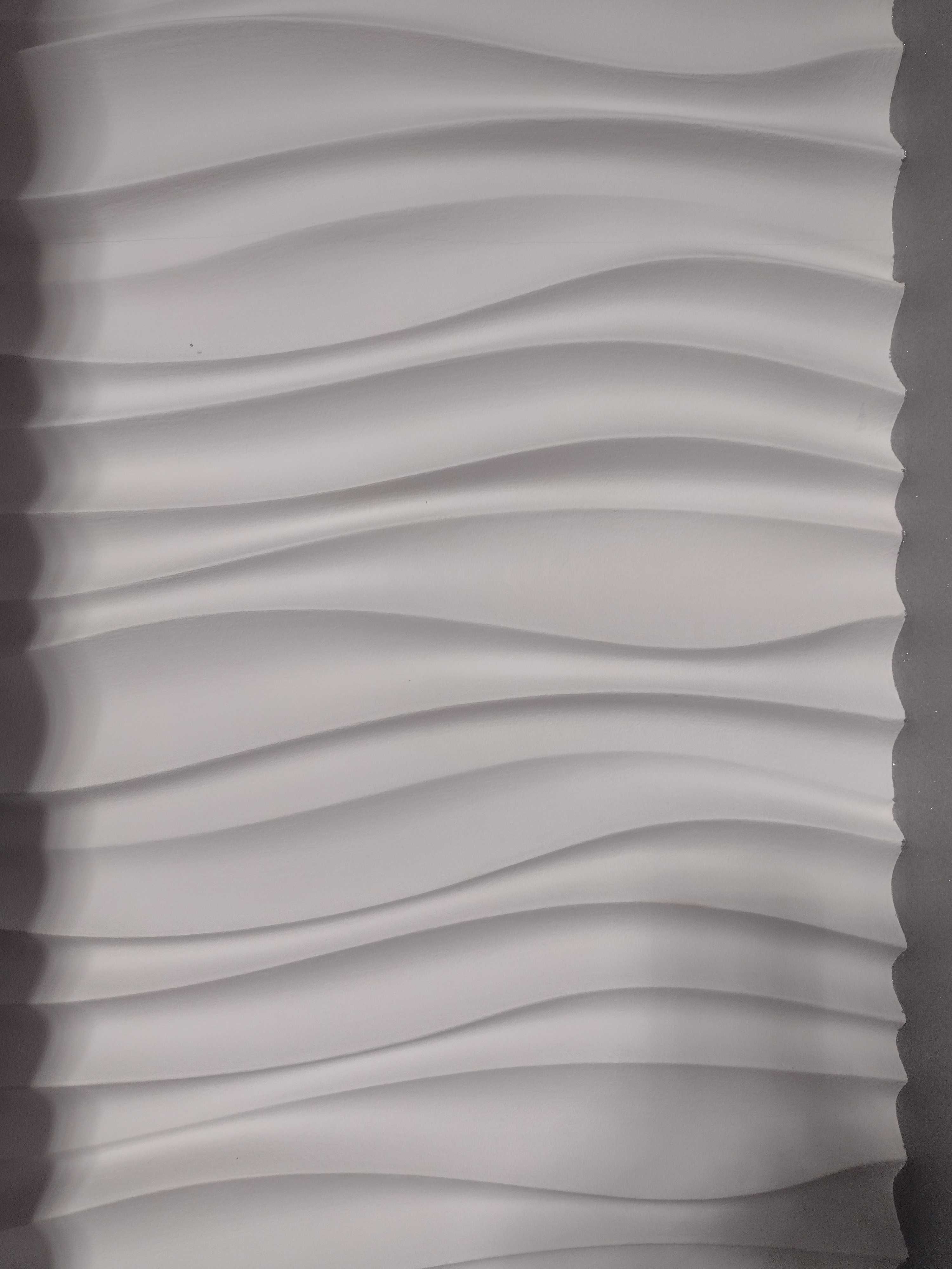 Sprzedam panel gipsowy ścienny biały -fale 60x60