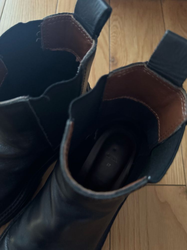 Botas pele chelsea 37 zara novas