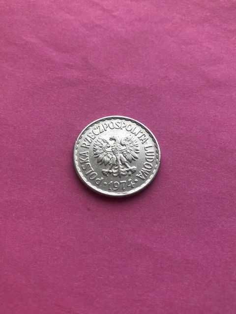 1 złoty . Moneta z roku 1974. Stan bardzo dobry