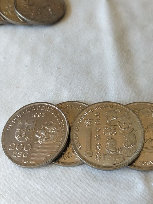 Moedas antigas Portuguesas descobrimentos