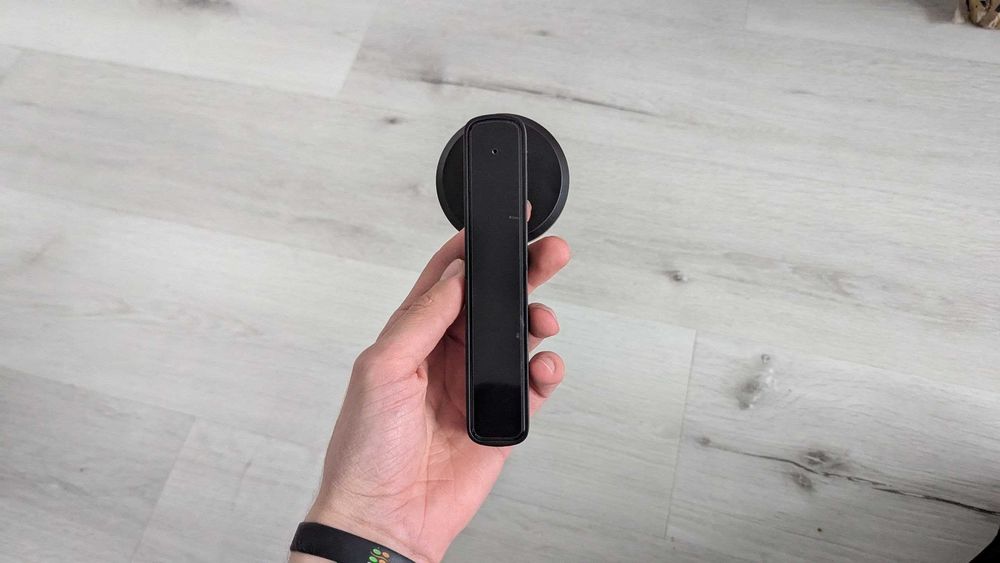 Розумний біометричний дверний замокTUYA RAYKUBE M3 blue ручка