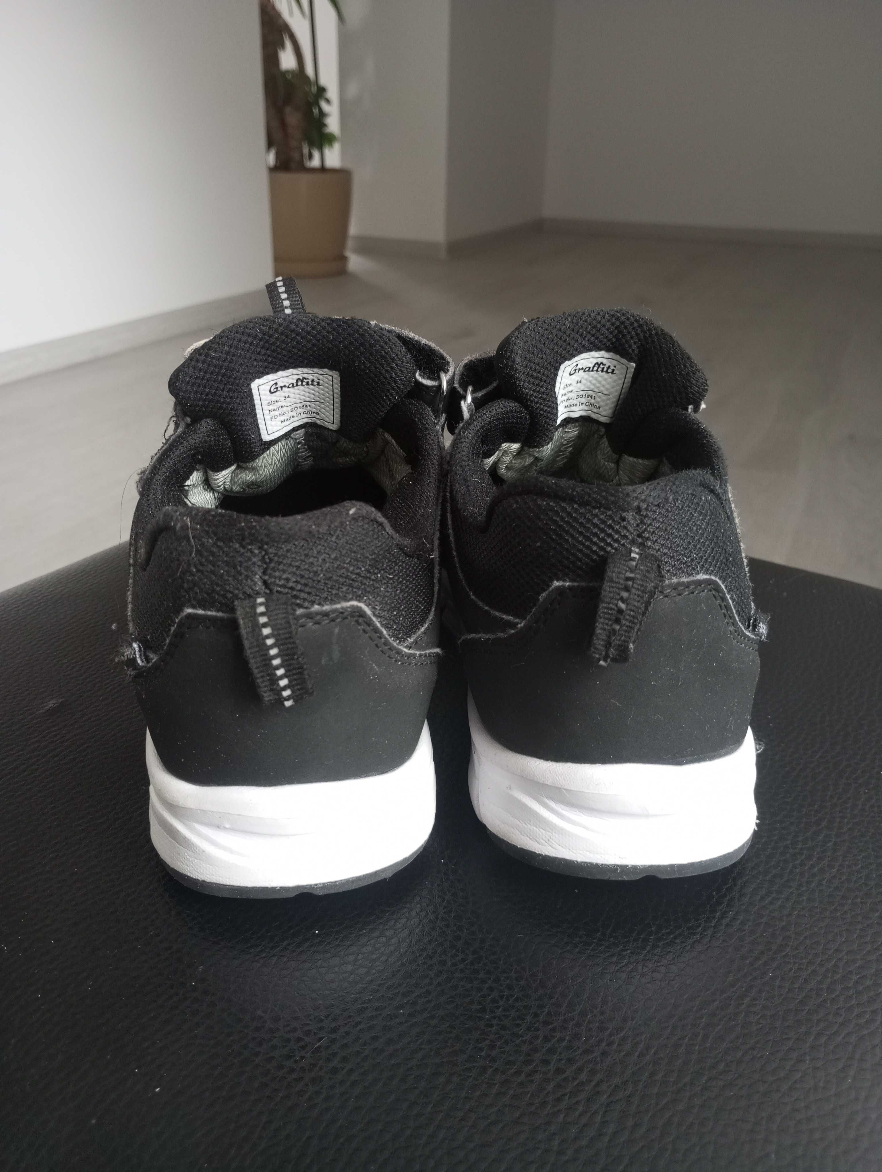 Buty sportowe adidasy chłopięce Graffiti R. 34 stan BDB