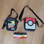 Conjunto de duas malas a tiracolo Pokémon e uma carteira