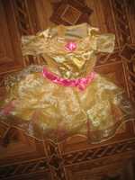 карнавальное платье принцессы Бель на малышку до года