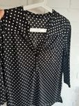 Bluzka czarna w grochy H&M