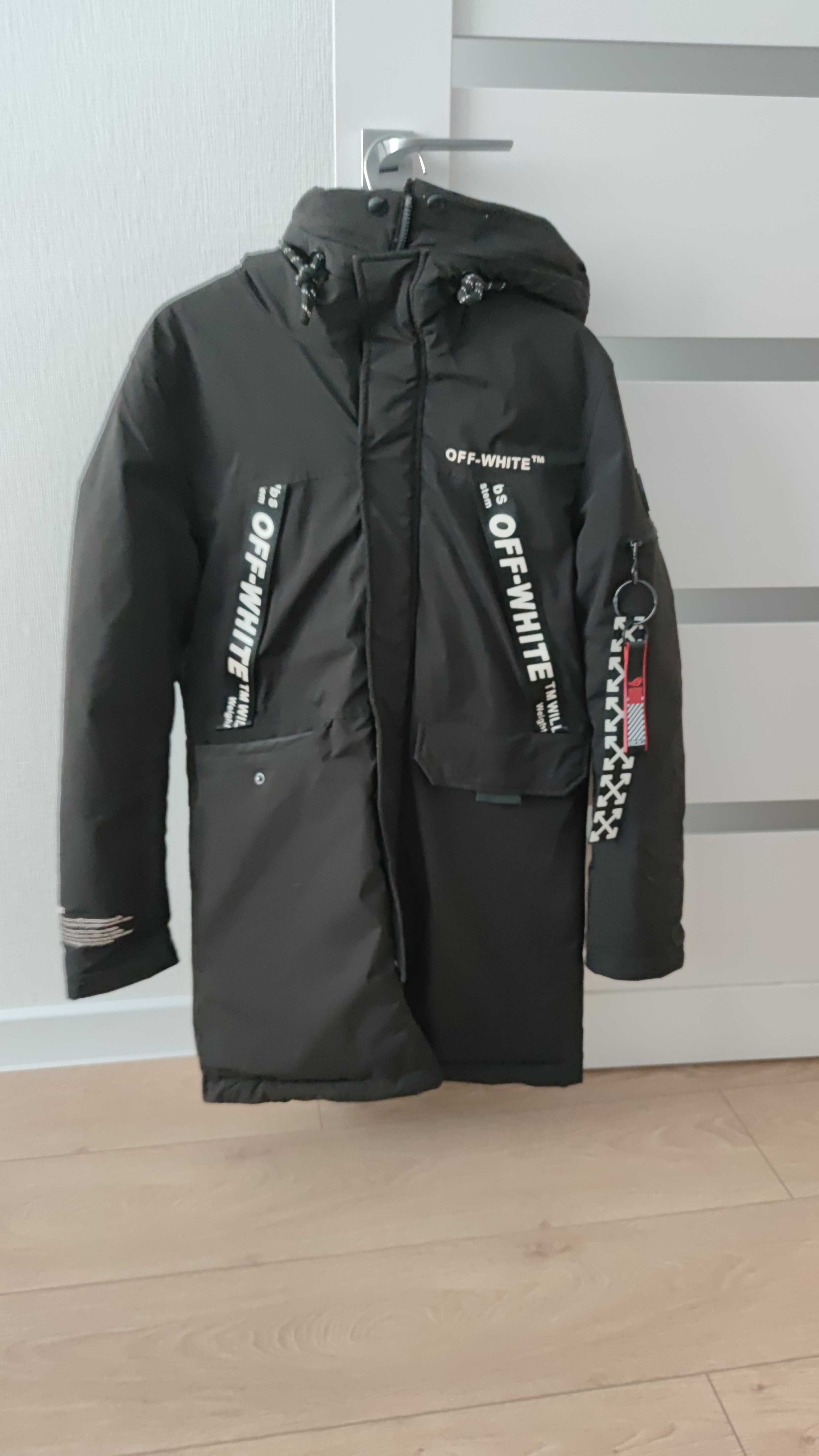 Куртка зимняя off white (пуховик) М