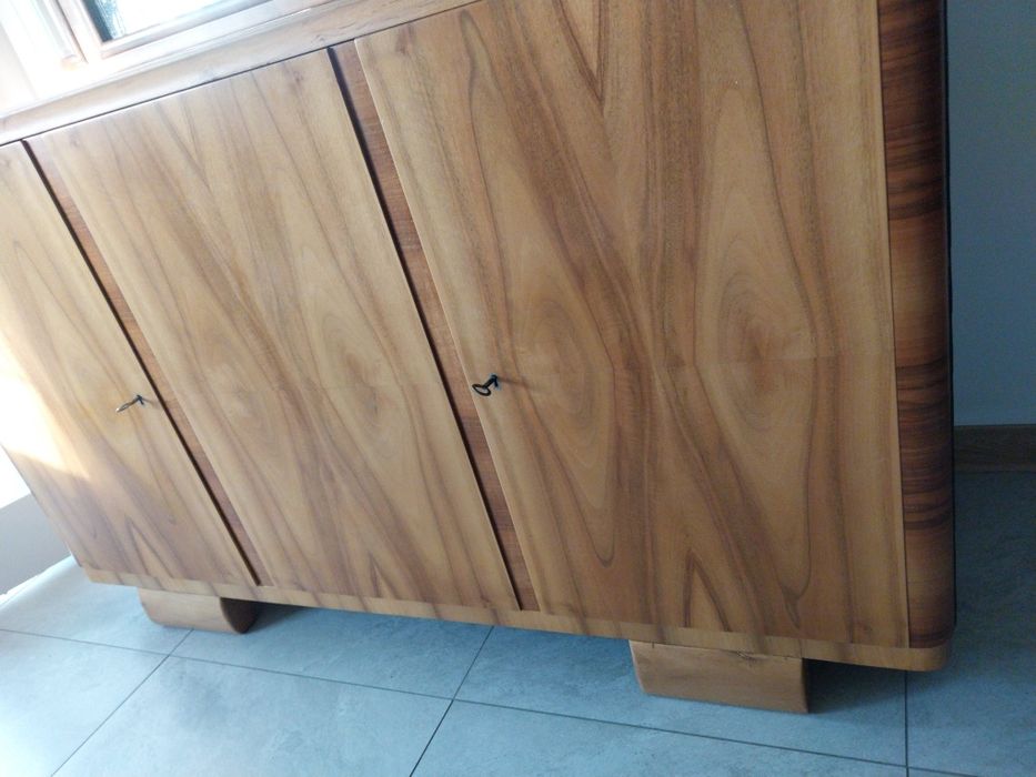 Regał witryna PRL po renowacji