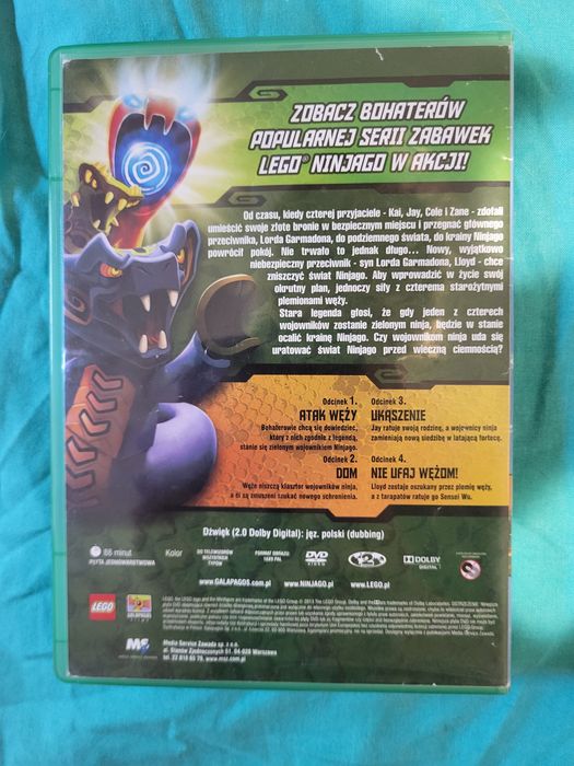 12 płyt DVD Lego Ninjago Rok Węży, Chima, Ben 10, Star Wars