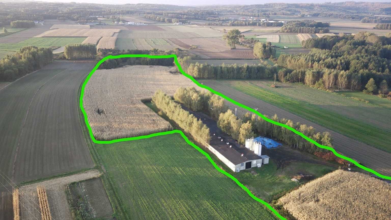 Działki 4,1 ha Hala 1300m2, Ferma Brzezówka pow. ropczycko-sędziszows