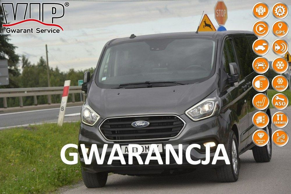 Ford Transit Custom  2.0EcoBlue 6 osobowy brygadówka automat L2H1 hak doinwestowany gwaranc