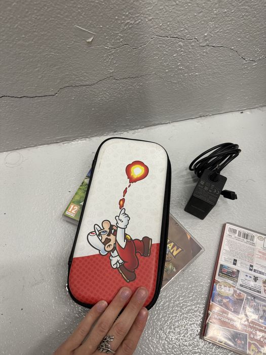 Nintendo switch com 3 jogos originais