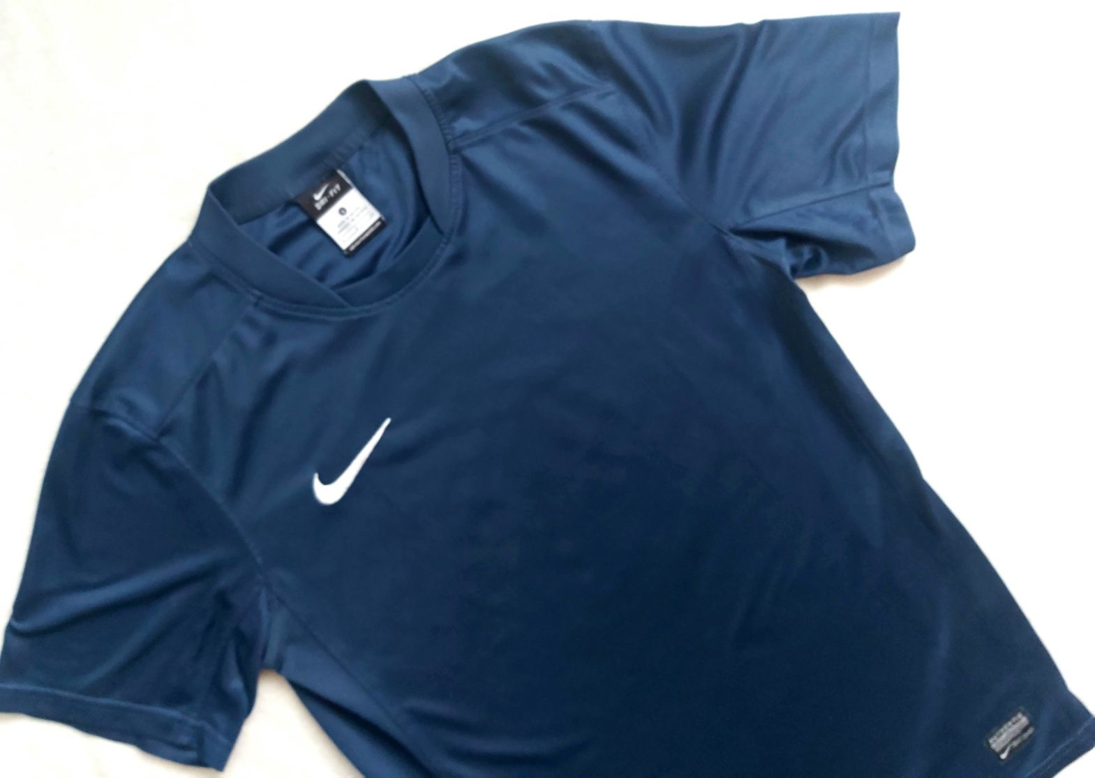 Nike - granatowy sportowy t shirt rozm S