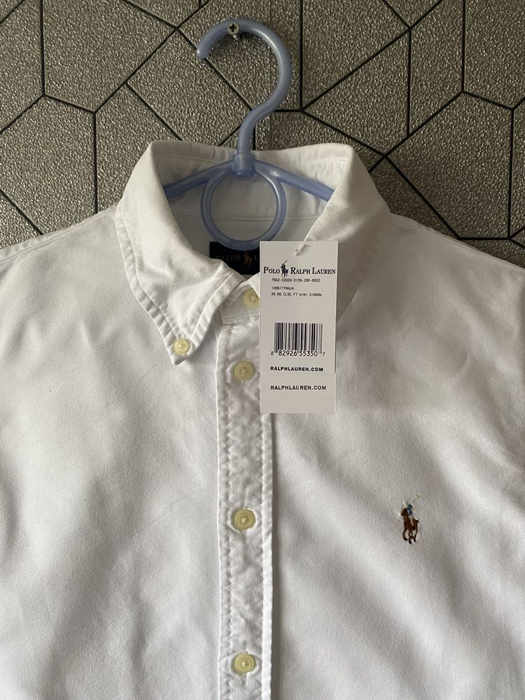 Polo Ralph Lauren женская белая рубашка, блузка, блуза, базова жіноча