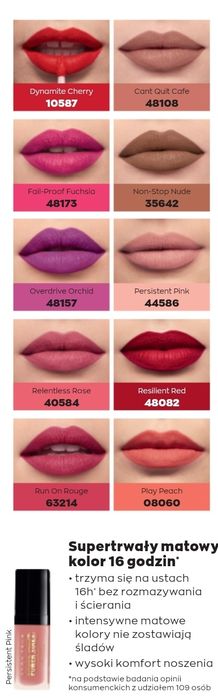 Avon Power Stay matowa szminka w płynie Stay Put Sangria