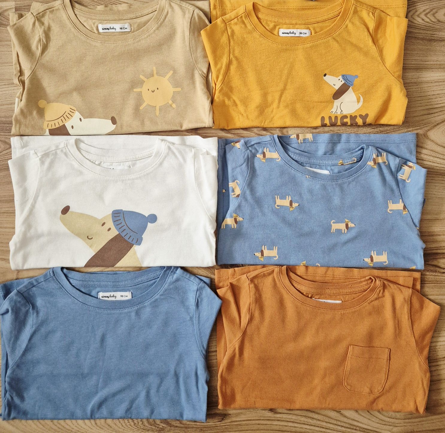 Zestaw 98 t-shirt bluzki na długi rękaw