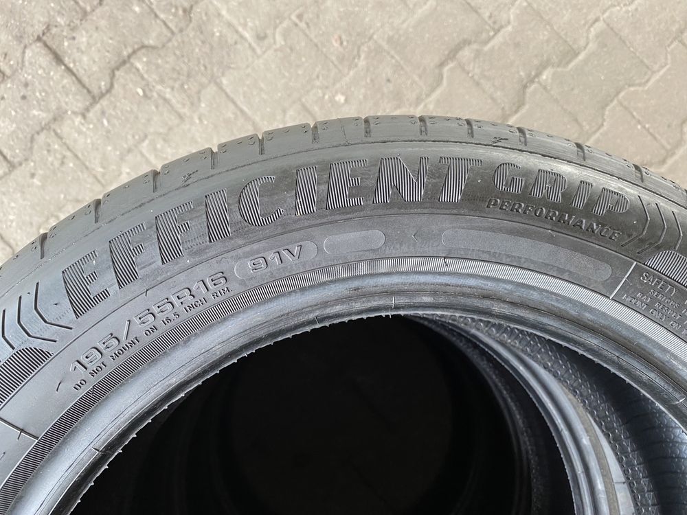 Komplet opon letnich 195/55R16 91V Good Year Efficient NOWE