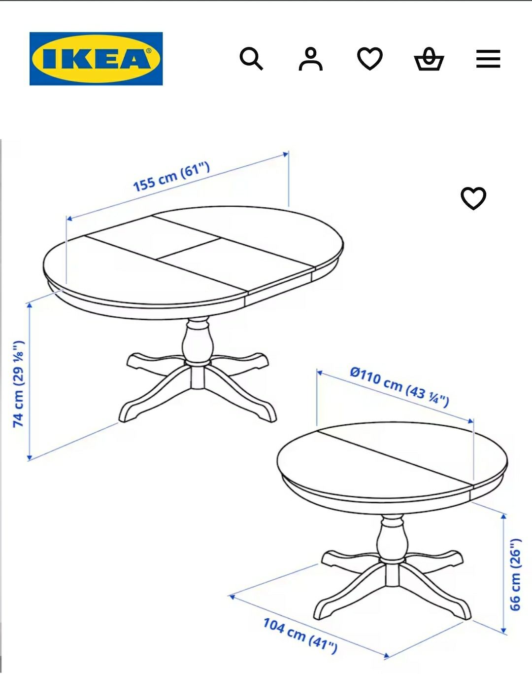 Stół okrągły rozkładany bialy IKEA Ingatorp śr. 110cm + 3 krzesła