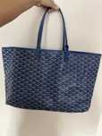 goyard torebka niebieska a4 duża shopper
