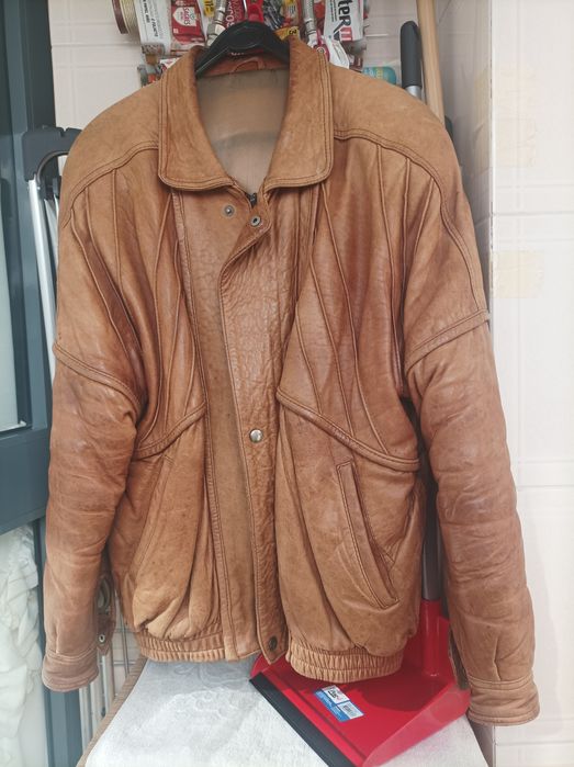 Casacos em pele genuína