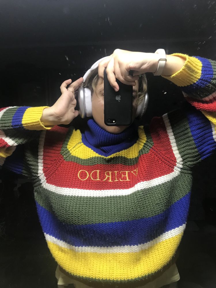 Цветной свитер WEIRDO