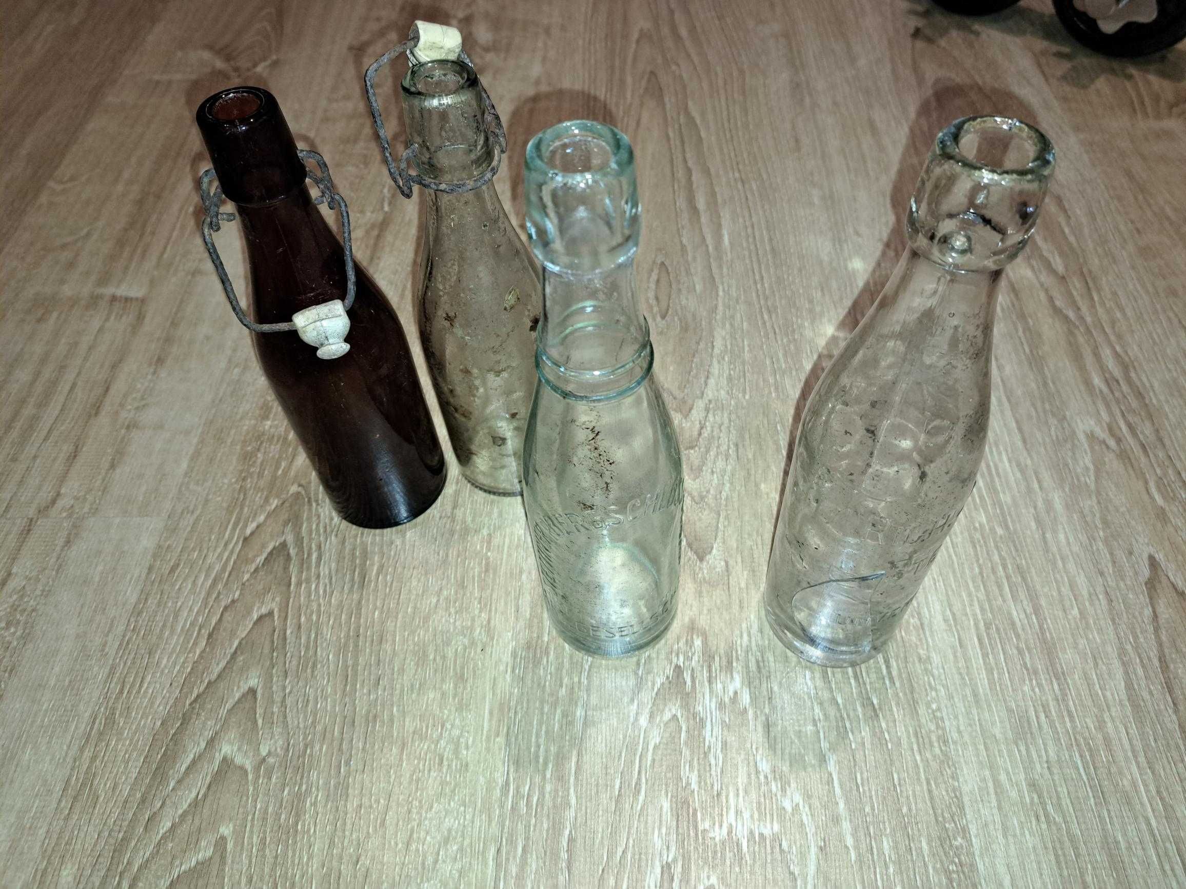 Stare 4 butelki w tym dwie STETTIN Browary !! Z dwóch rożnych browarów