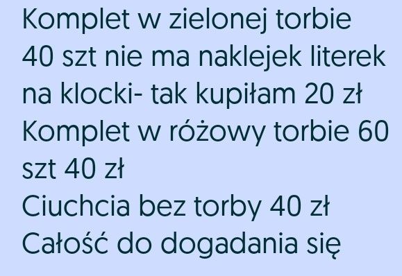 Duże klocki dla dziecka