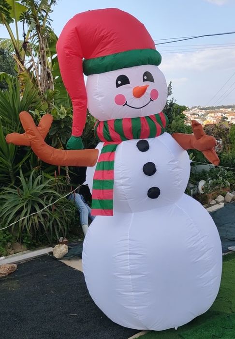Insuflável Boneco de Neve 2,10 m