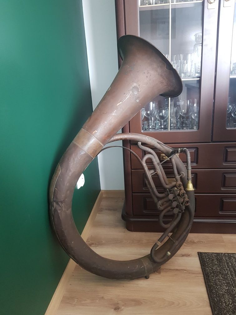Helikon sakshorn barowy ANTYK Instrument kolekcjonerski