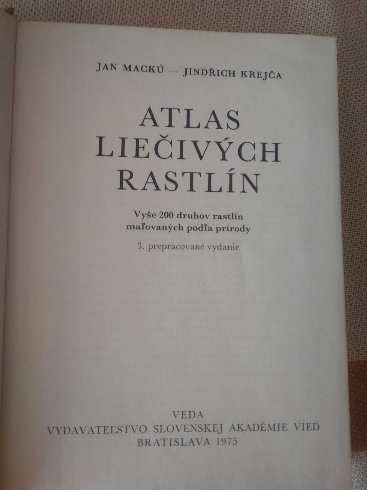 Атлас лікарських рослин словенською мовою. 1975 року.