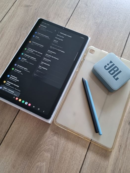 Samsung galaxy s6 lite z wejściem karty sim, folia, etui plis dodatki