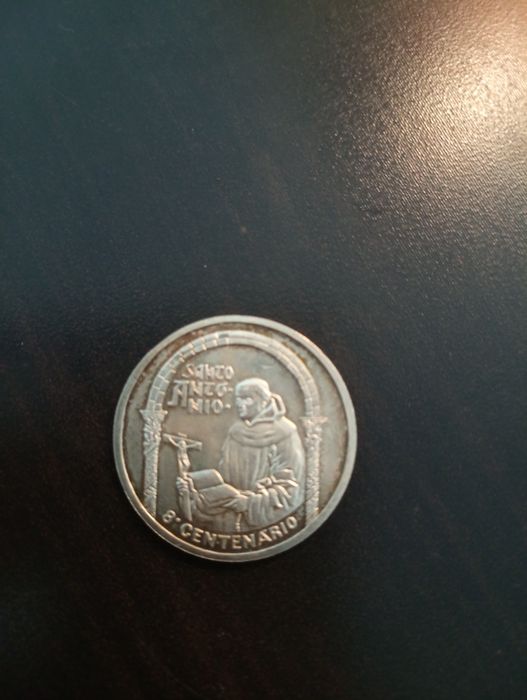 500 escudos  - 800 Aniversário Santo António	- Portugal 1995 - Prata