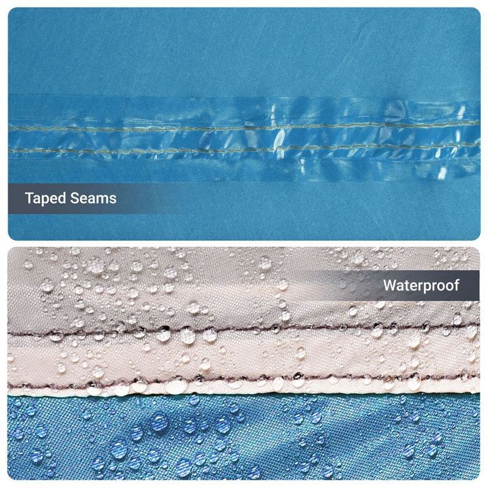 Namiot Rodzinny z Okienkami Tunel Niebieski dla 8 Osób Wodoodporny