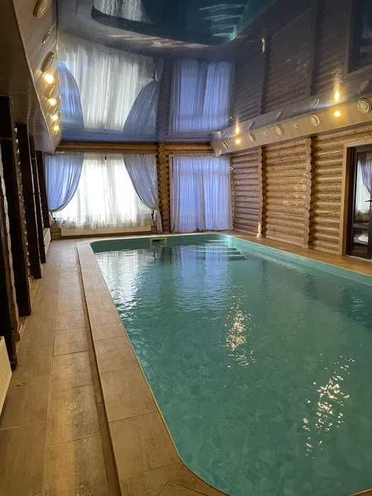 99 Дом сруб с теплым бассейном и баней мангал  Теремки Чабаны