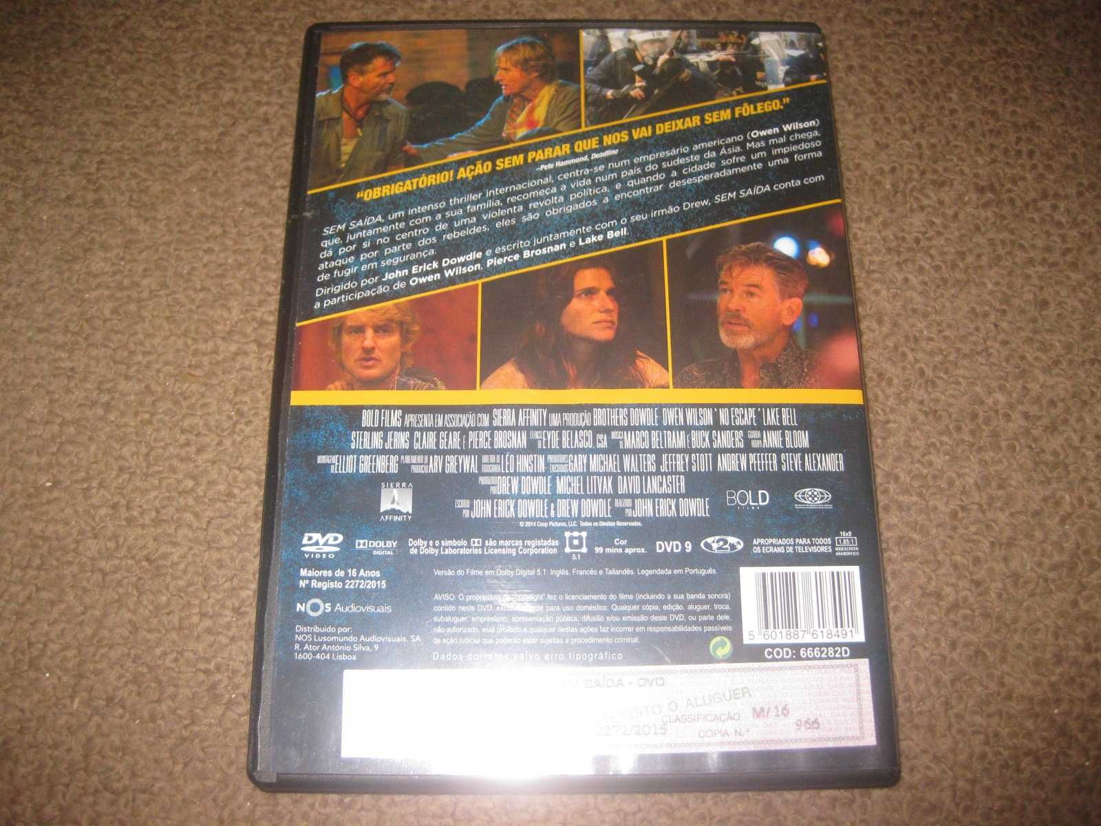 DVD "Sem Saída" com Owen Wilson