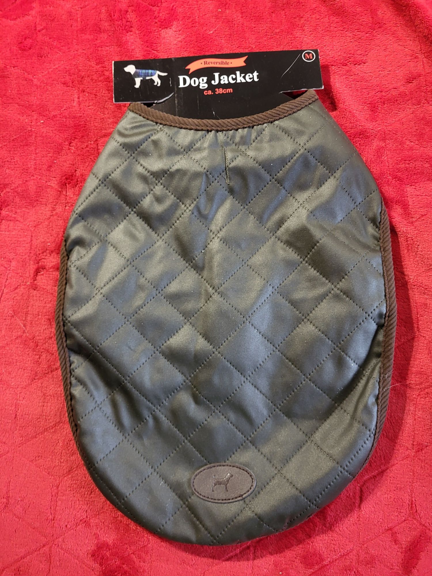 Dwustronna kurtka dla psa M dł 38 cm