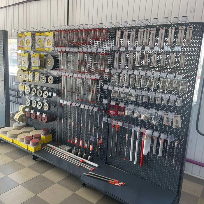 Стеллажи, полки для магазинов