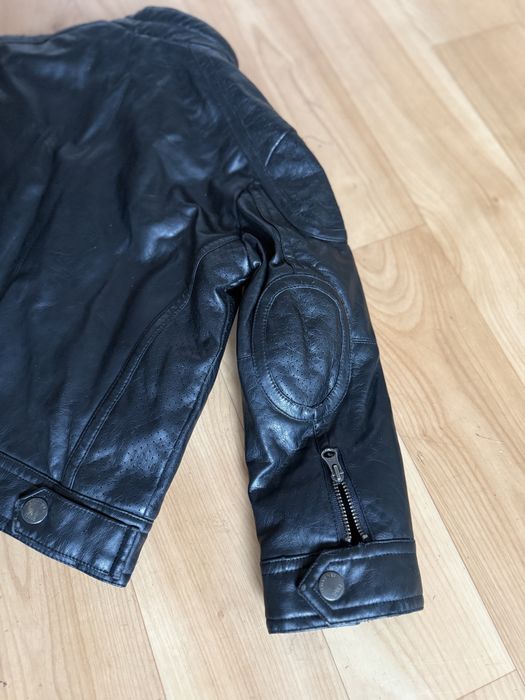 Шкіряна дитяча куртка косуха на хлопчика 98/104