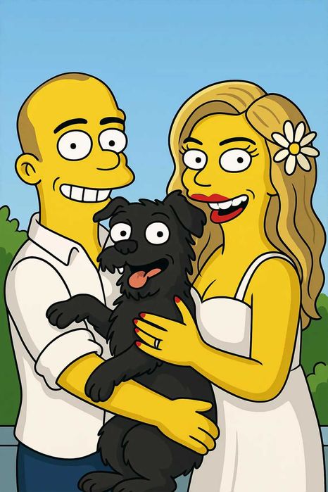 Портрети у стилі Сімпсонів Дісней Pixar Аніме Подарунок на свят Наруто