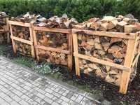 Drewno opałowe iglaste, na paletach, podsuszone powietrznie