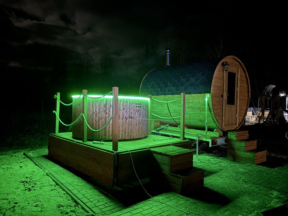 Mobilna Jacuzzi / balia , Led , hydromasaż i areomasażem- wynajem