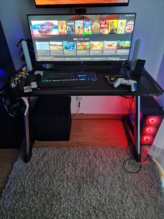 Secretária Alpha Gamer Lectra RGB