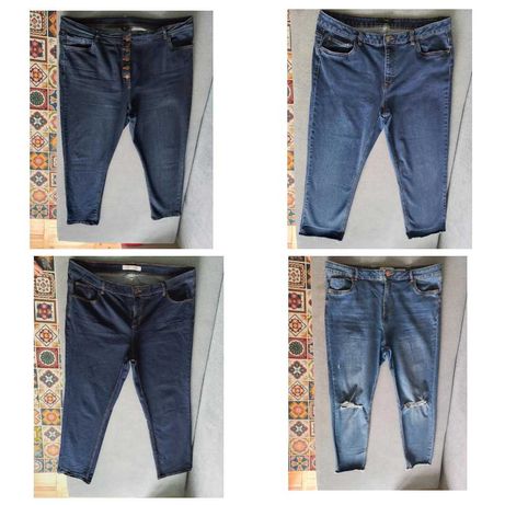 58-60 размер джинсы скини прямые батал next H&M m&s