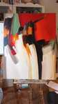 Quadro " Abstracto " 100x80cm, óleo sobre tela.
