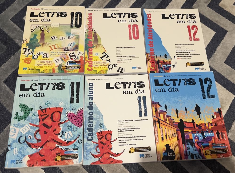 Livros de Português “Letras em Dia” 10. 11. e 12. Anos