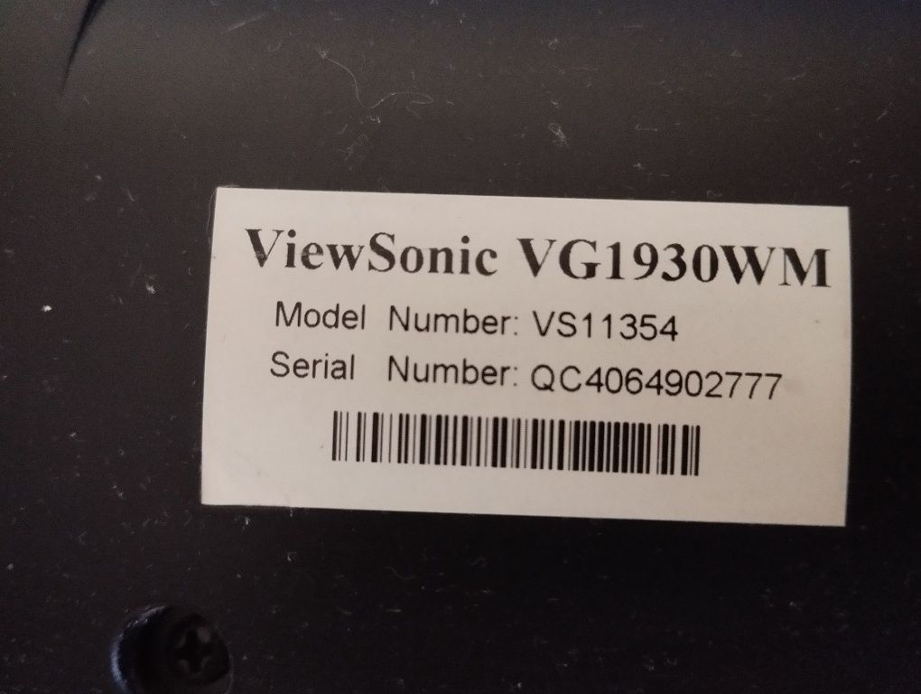 Монитор ViewSonic VG1930wm 60 Герц