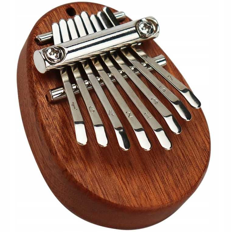 Kalimba mini instrument kieszonkowy zawieszka owal