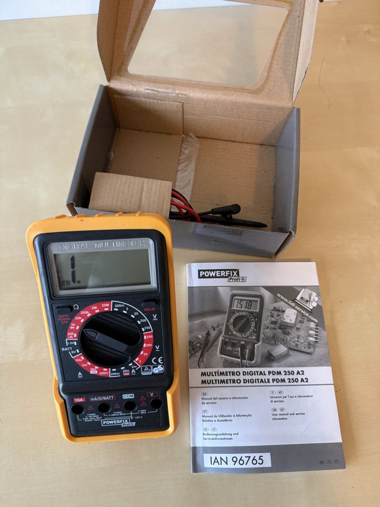 Multímetro Digital Powerfix PDM 250 A2 – Novo