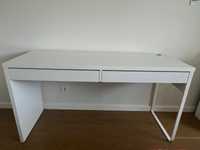 Secretária,mesa branco, 142x50 cm MICKE -IKEa
