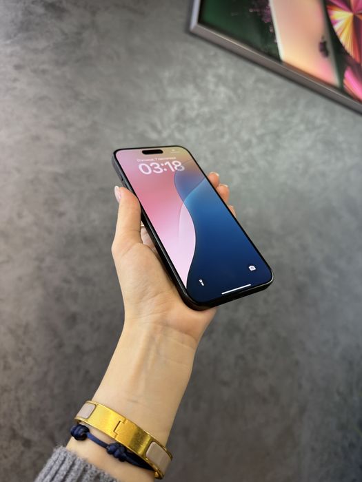 Used IPHONE 15Pro Max 512 Black Titanium Neverlock Костюшка,5 igrand